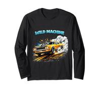 Classic Muscle Performance Car Racing Power Artwork Long Sleeve T-Shirt
