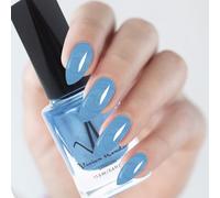 Classic Nail Polish Quick Drying Nail Varnish Long lasting No UV Need Natural Classic Nail Polish (125 - Neon Blue)