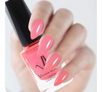 Classic Nail Polish Quick Drying Nail Varnish Long lasting No UV Need Natural Classic Nail Polish (128 - Neon Orange)