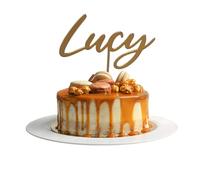 Classic Name Personalised Acrylic Cake Topper (LIGHT PINK)
