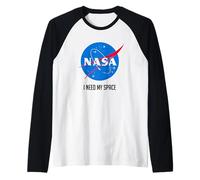 Classic Nasa Logo I Need My Space Long-Sleeve Raglan Baseball Tee
