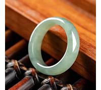 Classic Natural Jade Ring Simple Jade Ring Women Party Wedding Jewelry Gift Rings For Women (Ring Size : 10)