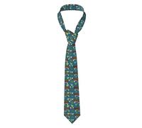 Classic Neck Tie Hereford Cow Fabric Cattle And Cactus Men'S Necktie
