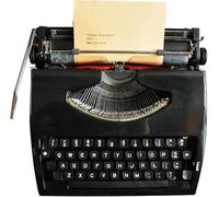 Classic Nostalgia Portable Retro Manual Typewriter,Traditional Old Fashioned Mechanical English,Suitable for decoration and film and television props