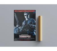 Classic Nostalgic Movie Posters Terminator 2 Wall Art (A4 Size 21cmx29.7cm)