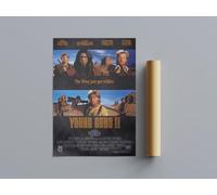 Classic Nostalgic Movie Posters Young Guns 2 Wall Art (A4 Size 21cmx29.7cm)
