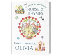 Classic Nursery Rhymes Personalised Keepsake Book for Baby and Toddler. for 1st Birthdays, Special Occasions