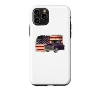 Classic Old Pickup Truck 4th of July American Flag Patriotic Case for iPhone 11 Pro