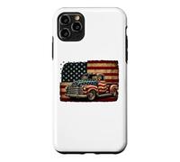 Classic Old Pickup Truck 4th of July Patriotic American Flag Case for iPhone 11 Pro Max