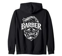 Classic Old School Barber Shop Expert Groomer Proud Barbers Zip Hoodie