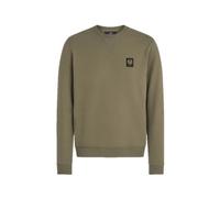 Classic Olive Sweatshirt with Bou otton - male - Belstaff - Sweatshirts - Green - M - Sweatshirts & Hoodies M
