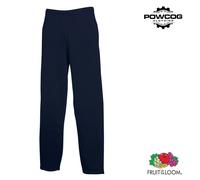 Classic Open Hem Jog Pants - Cotton Blend, Black/Navy/Grey, S-2XL, 280gsm