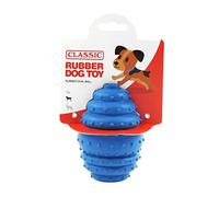 CLASSIC Oval Ball Rubber Dog Toy - 140mm - Blue