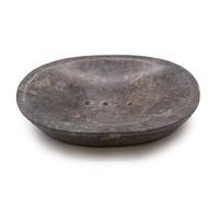 Classic Oval Grey Marble Soap Dish