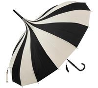 Classic Pagoda Umbrella from Soake - Black & Cream