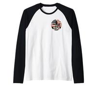 Classic Patriotic American Proud- July 4th 2026 Military USA Raglan Baseball Tee