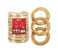 Classic Pet Products Classic For Dogs Rawhide Pressed Ring, 150 mm, Pack of 10