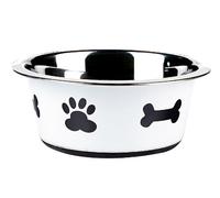 Classic Pet Products Classic Posh Paws Dish, 900 ml, White