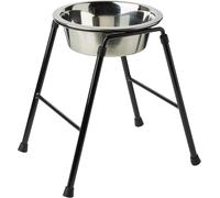 Classic Pet Products Single Feeder High Stand with 1600 ml Stainless Steel Dish
