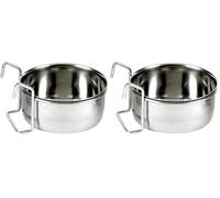 CLASSIC Pet Products Steel Hook-On Coop Cup, 900 ml (Pack of 2)