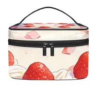 Classic Petal Snacks Portable Makeup Bag for Women, Lightweight Travel Cosmetic Organizer with Multiple Pockets