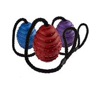 Caldex Rubber Oval Ball on a Rope CLASSIC PETBLIS 10 cm (4 in) 100 g Clear