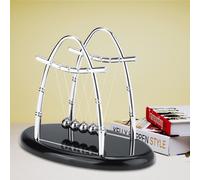Classic Physics Science Gift, Educational Desk Decoration Demonstrates Conservation Of Momentum And Energy, Steel Balance Ball Newtons Cradle For Home