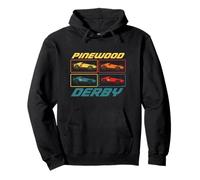 Classic Pinewood Derby Pop Art Cub Scouts Retro Race Cars Pullover Hoodie