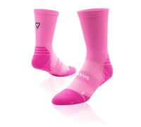 Classic Pink Active Crew Tab Socks 4-7