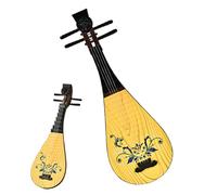 Classic pipa simulation, classic pipa instrument,Four string pipa instrument for | Folk musical instrument toy, preschool educational musical instruments p