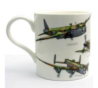 Classic Planes Fine China Mug by Leonardo - Hurricane Lancaster Spitfire Wellington Beaufort- Boxed by Leonardo