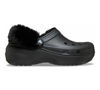 Crocs Classic Platform Fuzz Lined Clog Black Size 6 UK Women