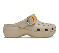Classic Platform Dipped Buckle Clogs taupe