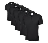 Uneek Clothing Polo Shirt UC101 Classic 220GSM Black Size S