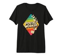 Classic Postman Dropping Off envelopes at the mailboxes Premium T-Shirt
