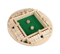 Classic Pub Board Game - Box Closure Dice Game | Adding Fun Wooden Educational Portable Table for Classroom, Birthday Parties