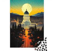 Classic Puzzle, 1000 Pieces, California State Building, 52x38cm/1000pcs