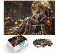Classic Puzzle, 1000 Pieces, Golden Throne Queen, 1000pcs (40x28cm) | For quiet time before New Year, this 1000-piece jigsaw puzzle for adults offers 1000 pieces for the Christmas break.