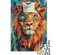 Classic Puzzle, 1000 Pieces, Lion Sailor Hat_2, 70x50cm/1000pcs | For a patient pastime: Adult jigsaw puzzle with 1000 pieces; for puzzle fans who enjoy a patient challenge.