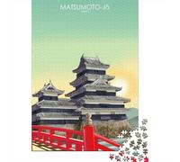 Classic Puzzle, 1000 Pieces, Matsumoto Castle in Japan, 38x26cm/1000pcs | For a calm home hobby, this adult jigsaw puzzle with 1000 pieces is suited to quiet evenings and weekend relaxation.