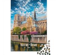 Classic Puzzle, 1000 Pieces, Notre-Dame Cathedral in Paris, 38x26cm/1000pcs