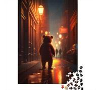 Classic Puzzle, 1000 Pieces, Red Light District Bear, 52x38cm/1000pcs