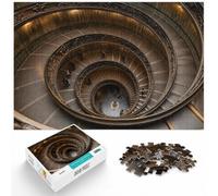 Classic Puzzle, 1000 Pieces, Scala Del Bramante, 1000pcs (40x28cm) | For winter weekends: Adult jigsaw puzzle with 1000 pieces works well for shared time during the holidays.