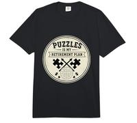 Classic Puzzle Solving is My Retirement Plan Puzzle Lover Comfort Colors Adult Heavyweight T-Shirt
