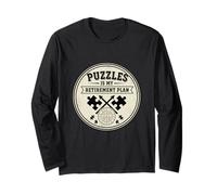 Classic Puzzle Solving is My Retirement Plan Puzzle Lover Long Sleeve T-Shirt