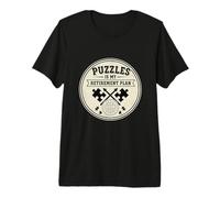 Classic Puzzle Solving is My Retirement Plan Puzzle Lover Premium T-Shirt