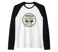 Classic Puzzle Solving is My Retirement Plan Puzzle Lover Raglan Baseball Tee