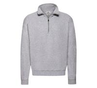 Classic Quarter Zip Sweatshirt Fruit Of The Loom Grey S