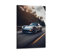 Classic Race Car Poster 911 964 RWB Vintage Sports Car Decorative Painting Canvas Modern Art Picture 12x18inch(30x45cm)