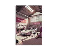 Classic Racing Car Poster 911 Turbo 3.0 Coupe Sports Car Decorative Painting Canvas Modern Art Picture 12x18inch(30x45cm)